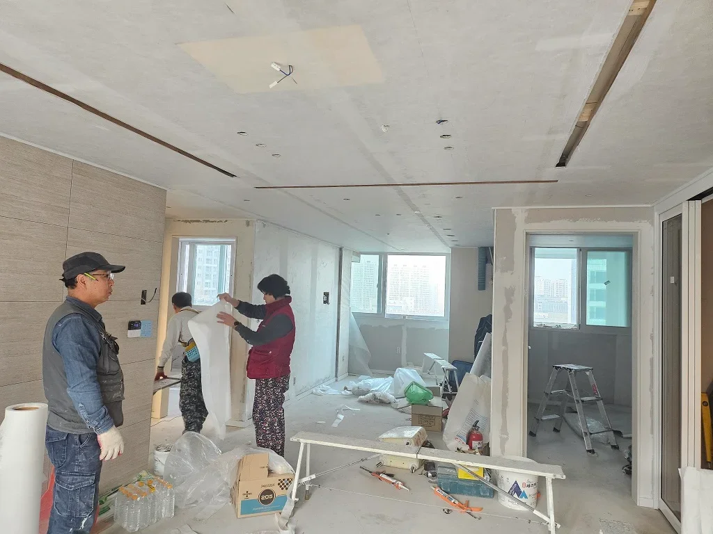 도배시공 전후 사진