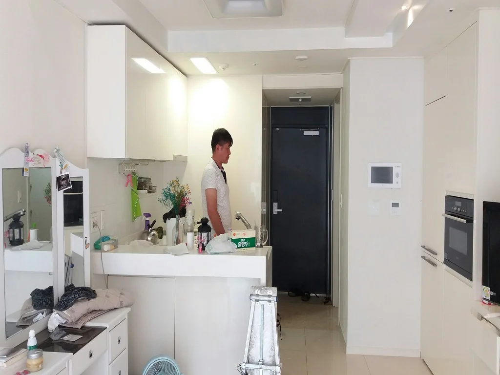 원룸 도배시공 전후 사진